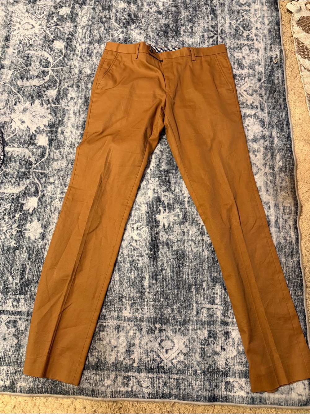 Paisley & Gray Slim Chinos in Camel 31x32l